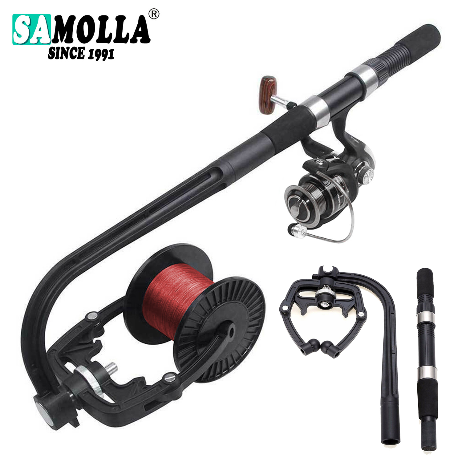 Spincast Reel - Linha de pesca spooler para fiação
